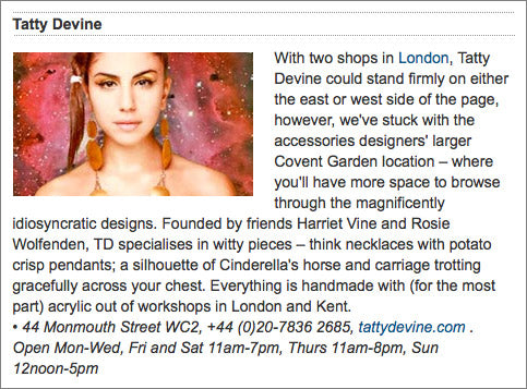 We're in The Guardian's Top Ten West London Shops!