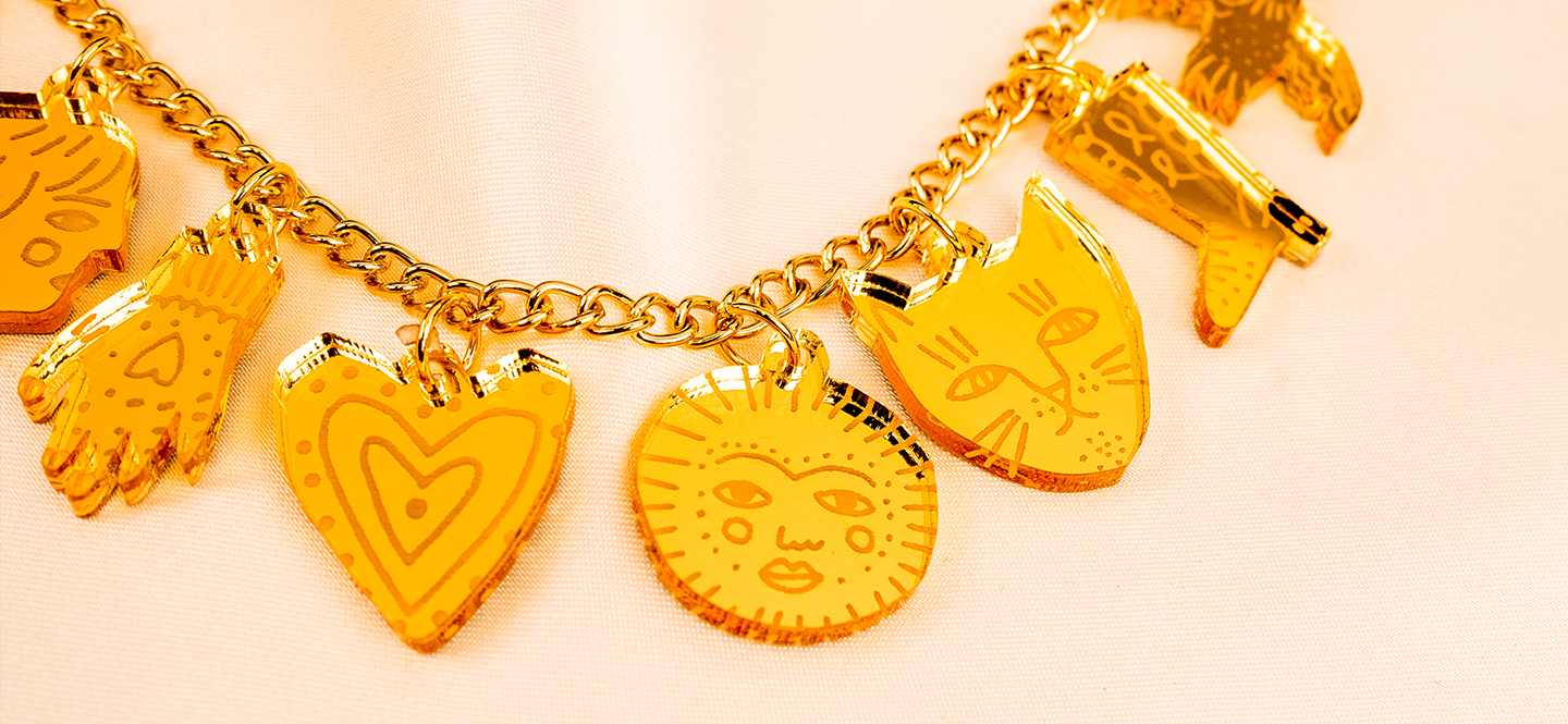 The Golden Edit: Tatty Devine X The Printed Peanut