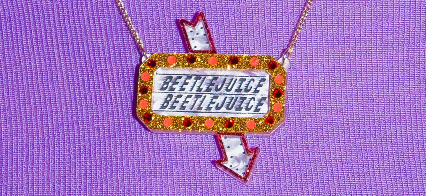 Beetlejuice X Tatty Devine Jewellery Collaboration