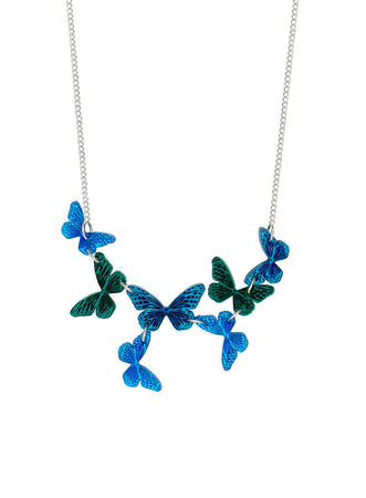 Beautiful 2024 blue butterfly chain necklace