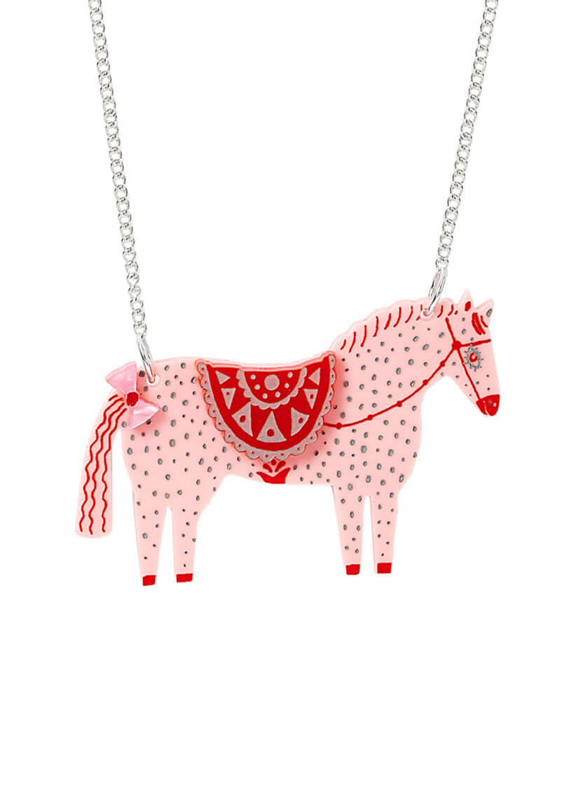 Fancy Horse Necklace The Printed Peanut