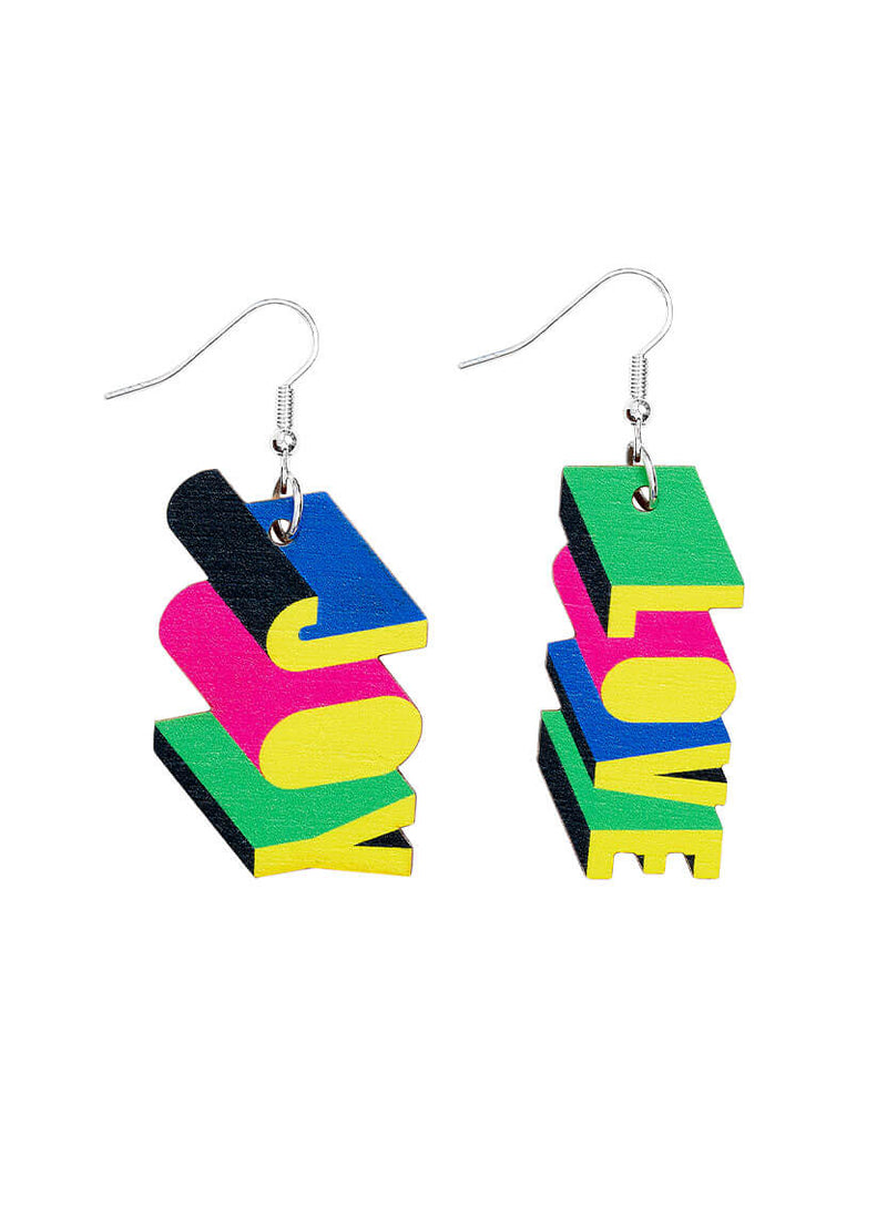 LOVE & JOY Earrings | Tatty Devine X Morag Myerscough