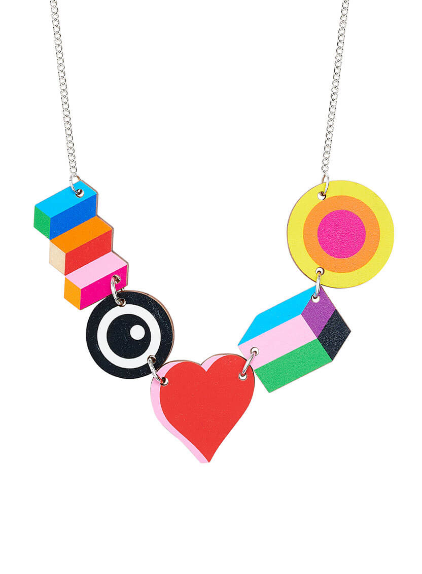 MAKE HAPPY Necklace | Tatty Devine X Morag Myerscough