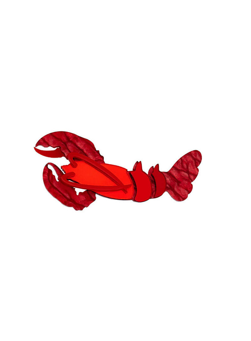 Red Lobster Statement Brooch