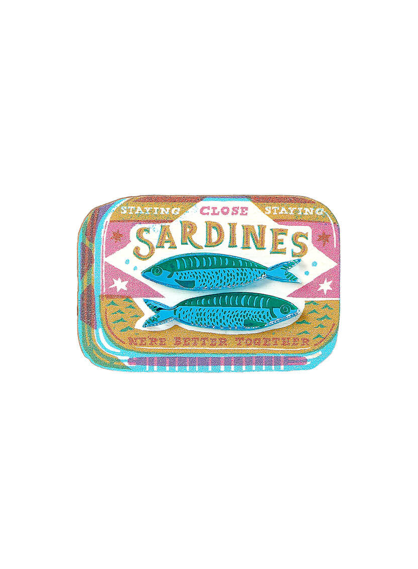 Sardine Tin Brooch The Printed Peanut