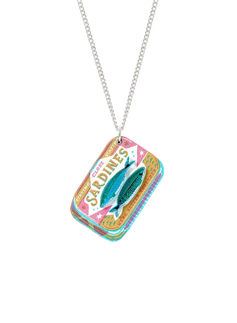 Sardine Tin Pendant The Printed Peanut