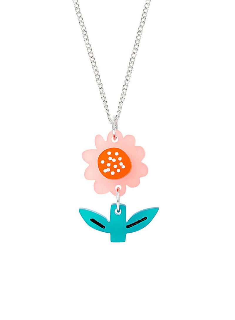 Springtime Flower Pendant Necklace