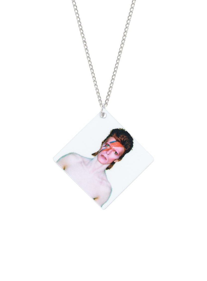 Tatty Devine X David Bowie Aladdin Sane Portrait Pendant