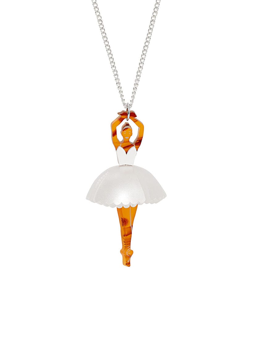 Tatty Devine Ballerina Pendant - Pearl White