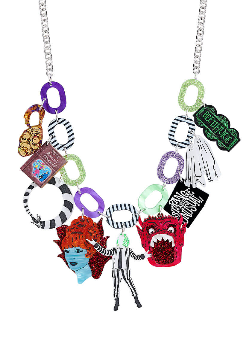 Beetlejuice Charm Statement Necklace