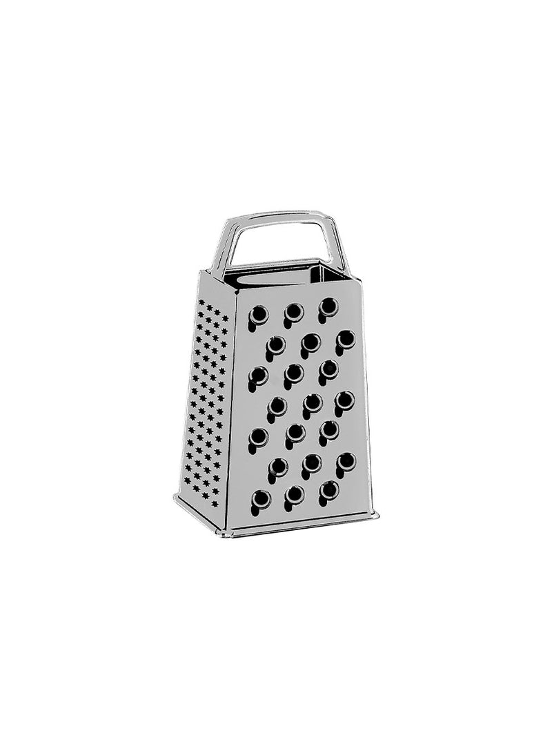 Cheese Grater Brooch in Silver Mirror Acrylic