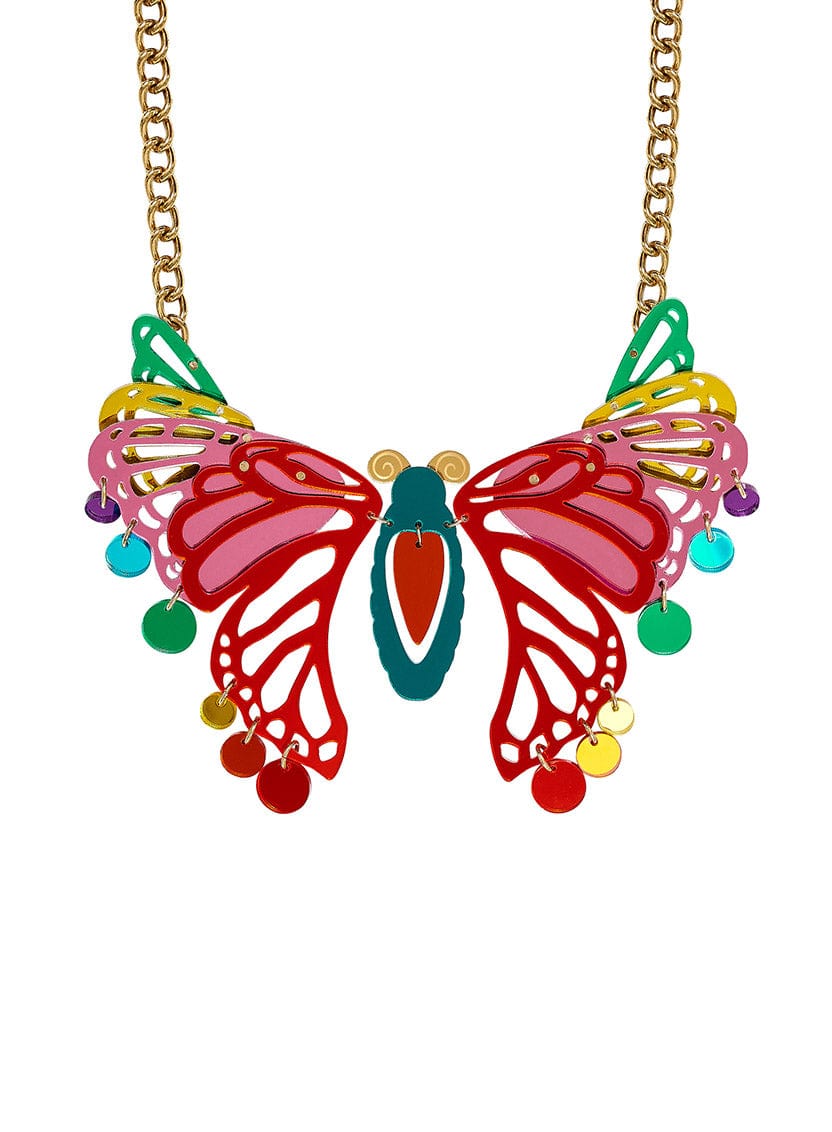 Tatty Devine Chromatic Butterfly Statement Necklace