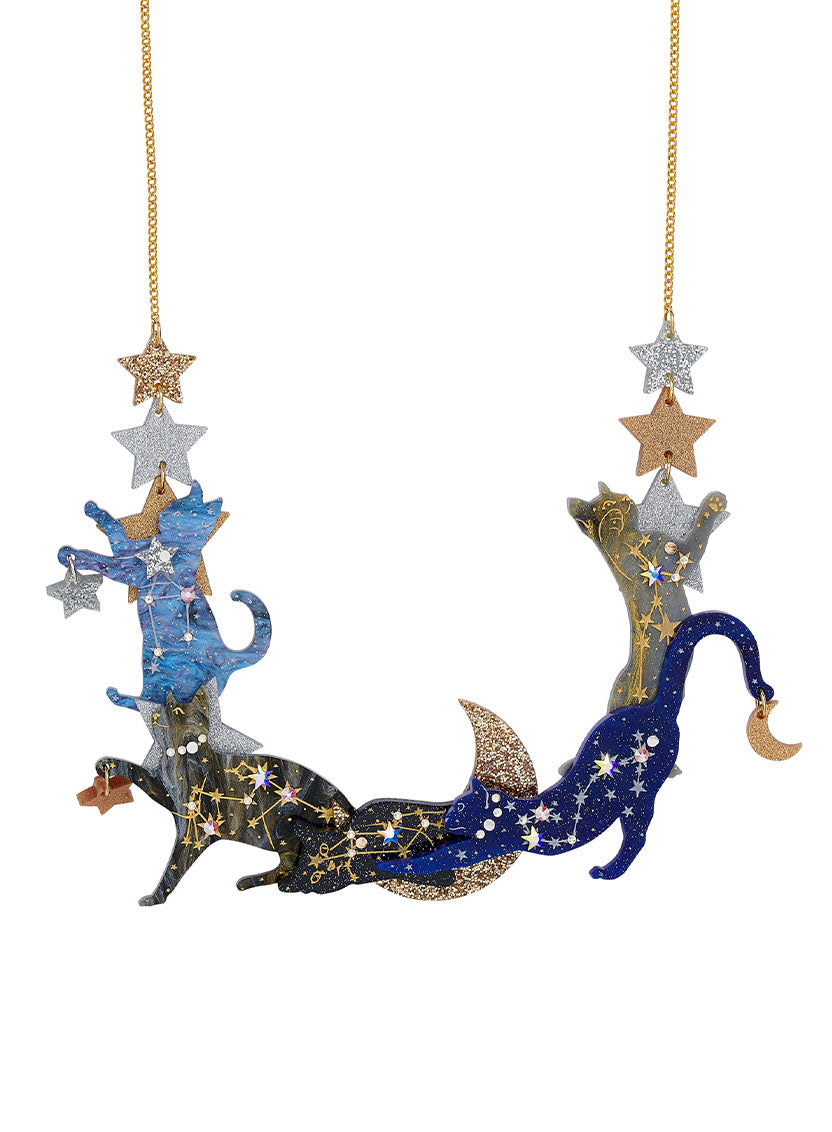 Cosmic Cats Constellation Link Necklace