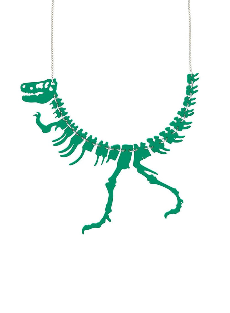 Tatty Devine Dinosaur Necklace - Recycled Green