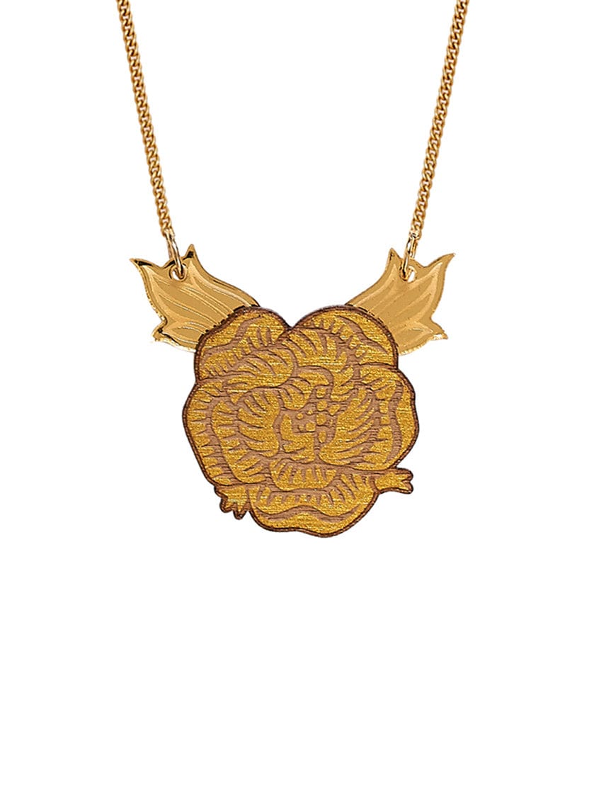 Tatty Devine x Chawton House Emma Rose Necklace