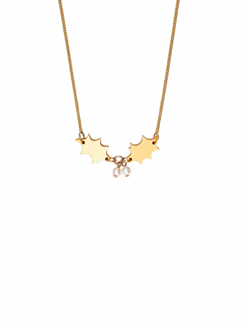 Tatty Devine Golden Holly Necklace