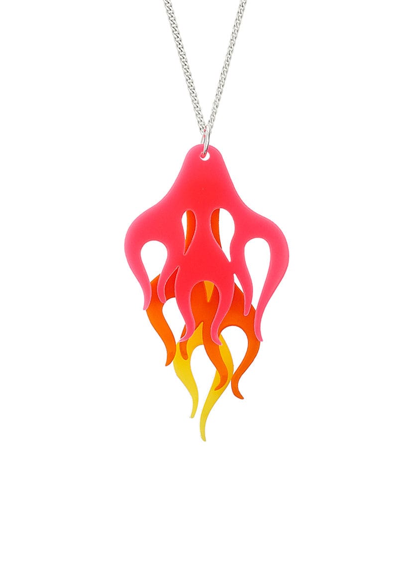 Tatty Devine Hot Rod Flame Pendant