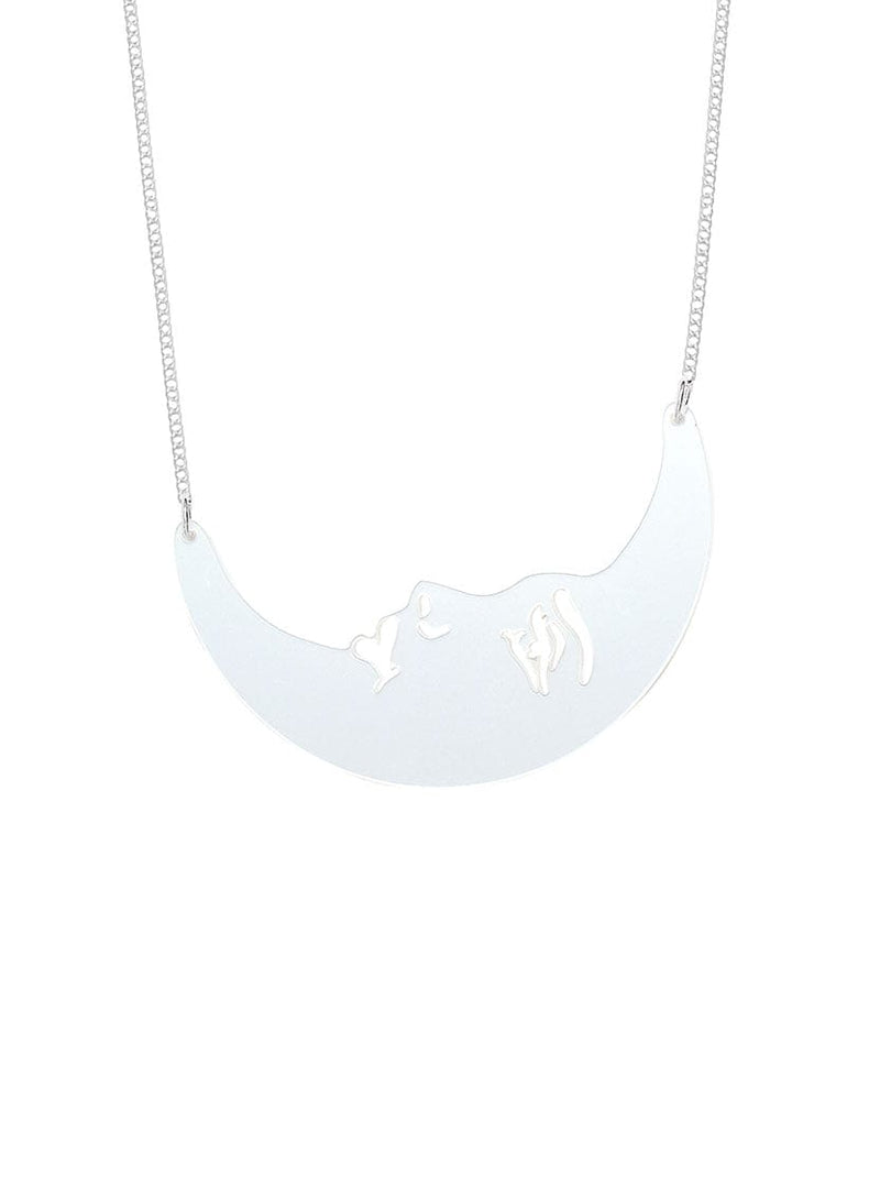 Tatty Devine La Luna Moon Small Necklace - Moonlight