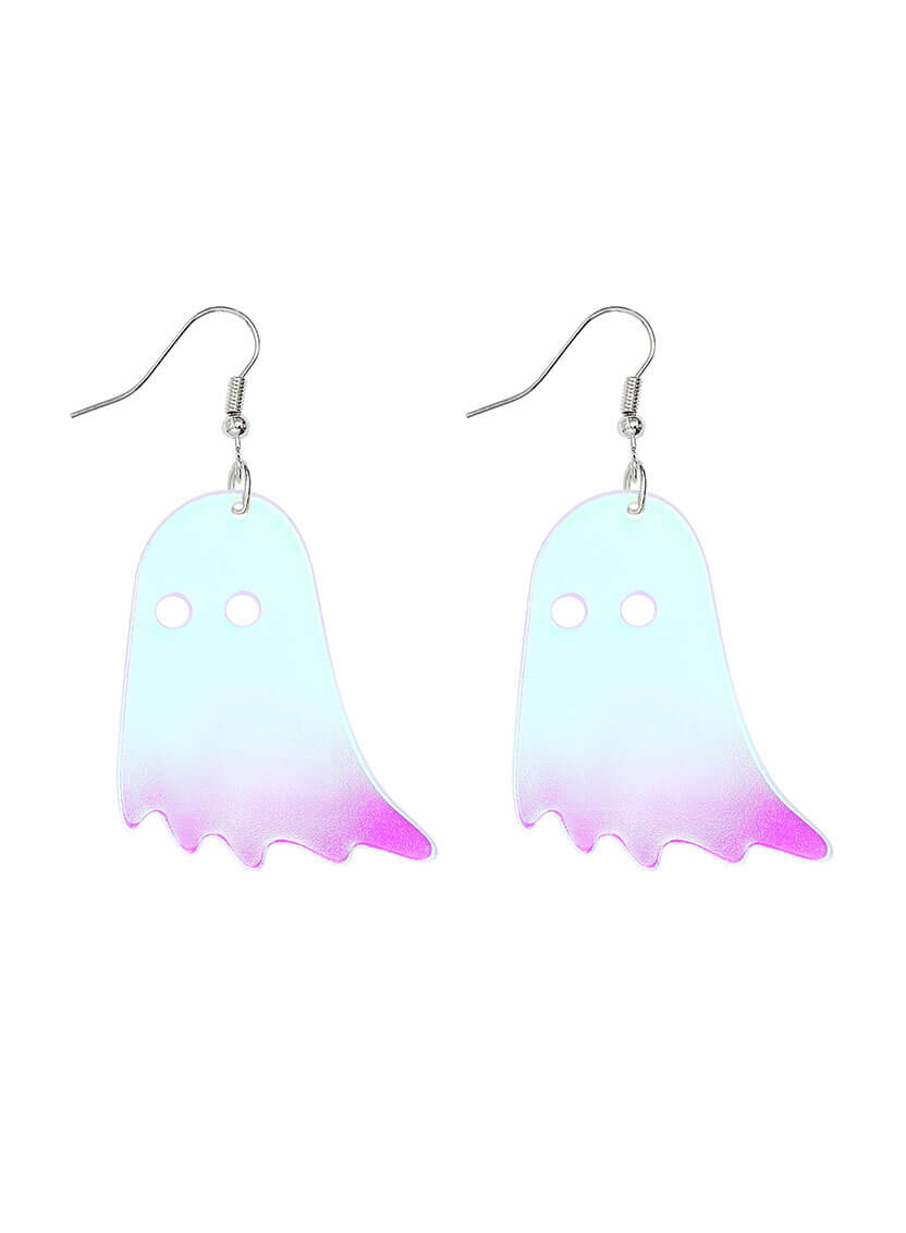 Large Ghost Charm Earrings