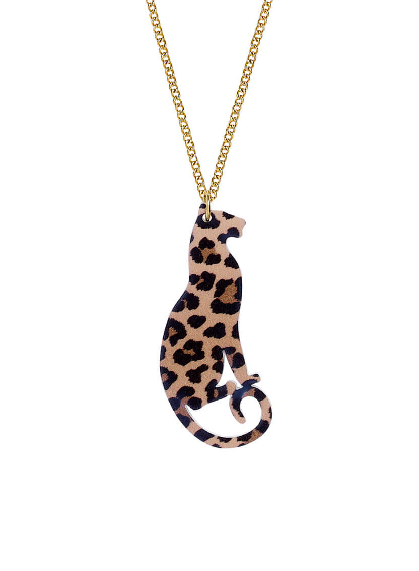 Leopard Cat Pendant made from acrylic