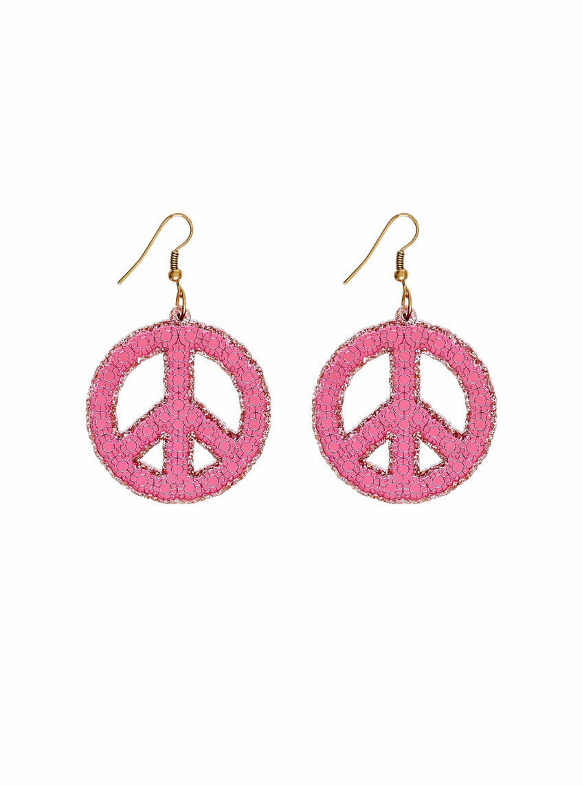 Tatty Devine Peace Sign Earrings