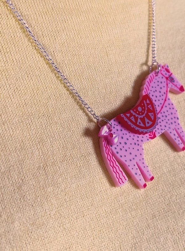 Fancy Horse Necklace The Printed Peanut