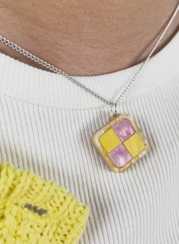 Video of the Battenberg Cake Pendant