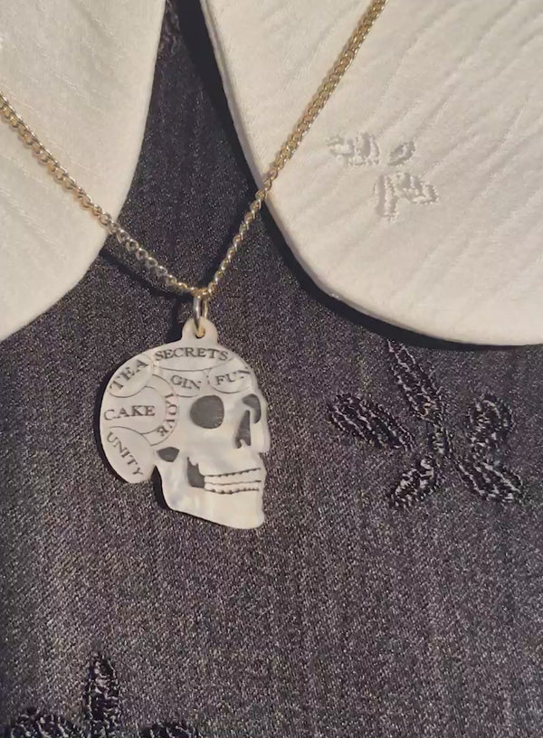 Video of Phrenology Skull Pendant