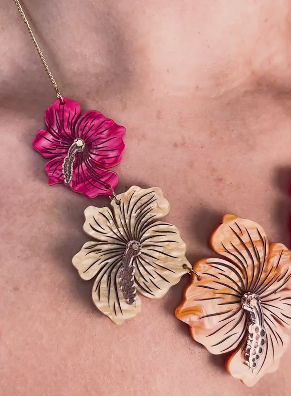 Hibiscus Flower Necklace