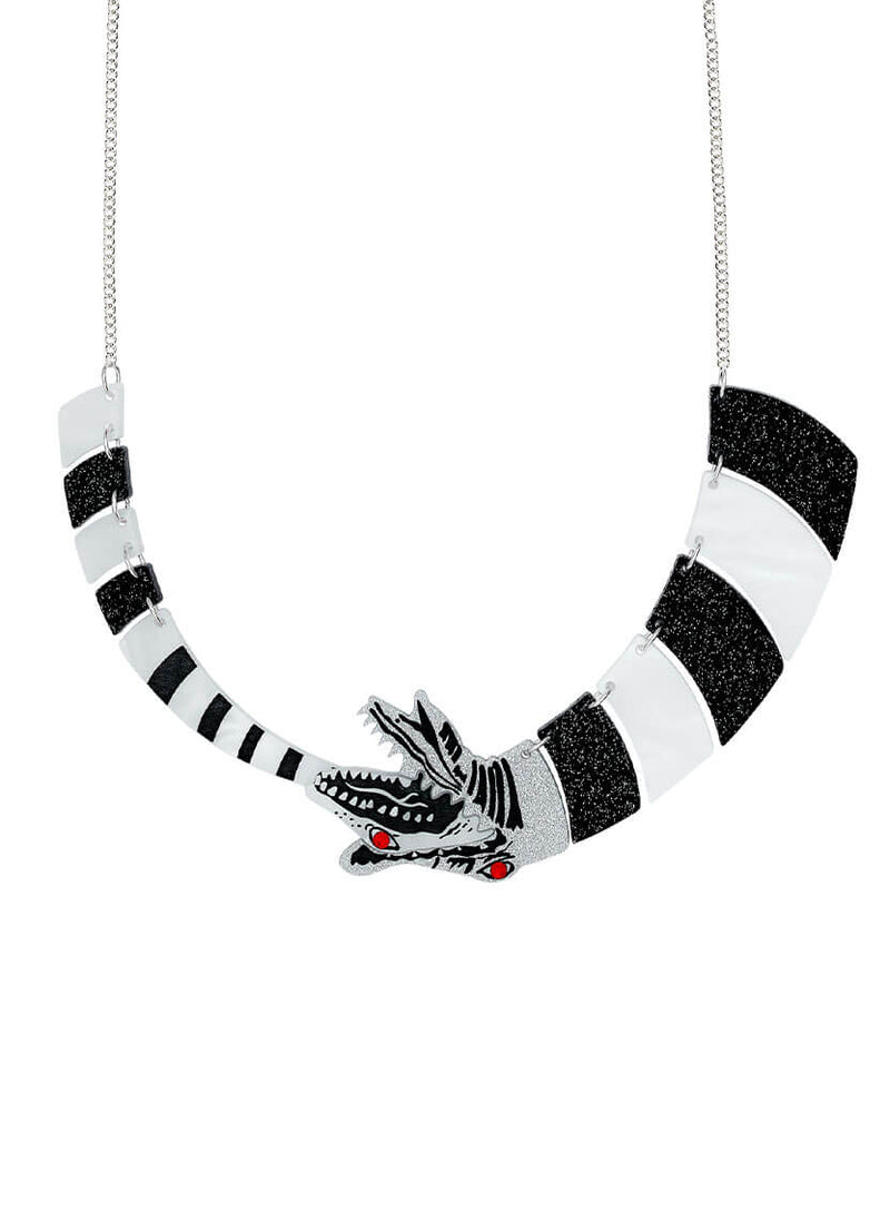 Beetlejuice Sandworm Necklace