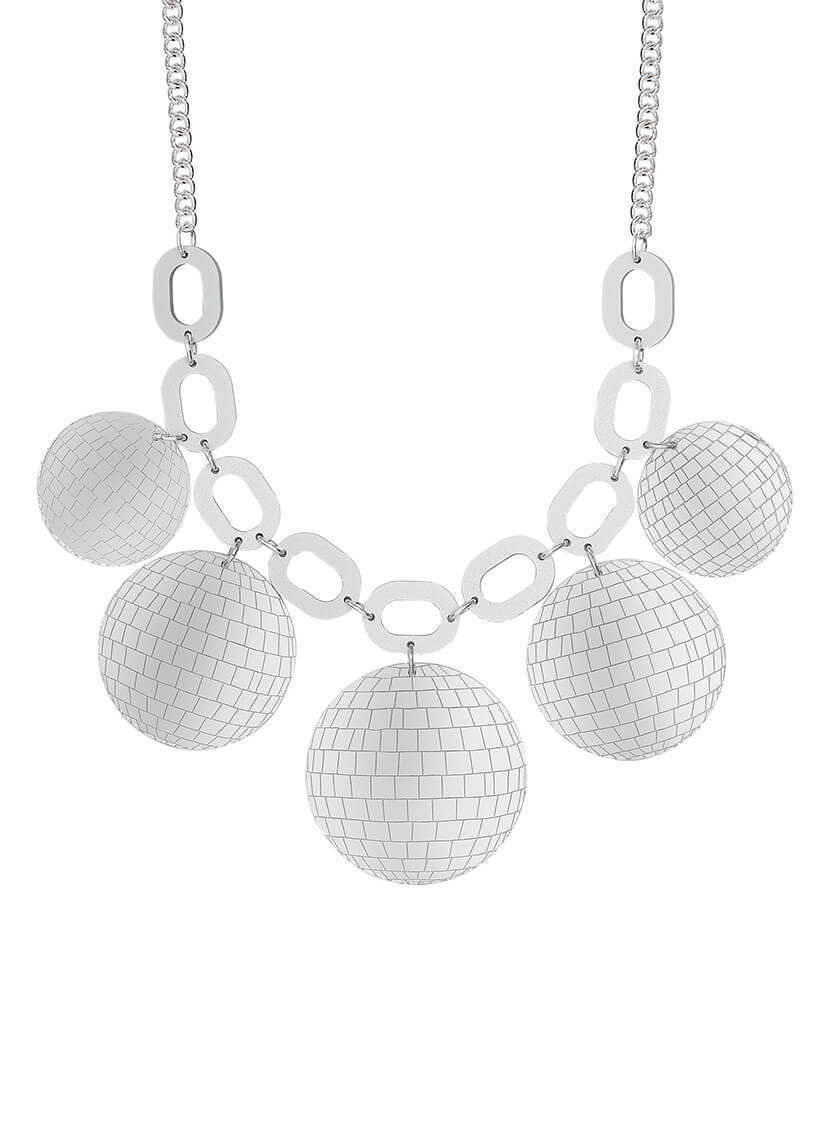 Disco Ball Statement Necklace